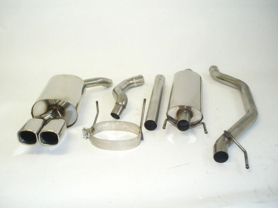 Sistema de escape deportivo FMS Gr A Opel Vectra C GTS 1.6l 16V / 1.8l 16V acero inoxidable - Imagen 1 de 1