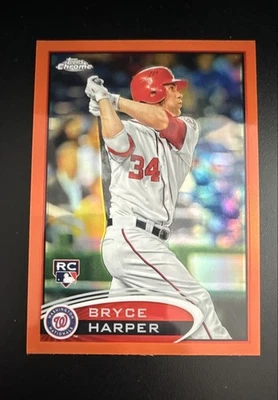 2012 Topps Chrome - Bryce Harper #196 Orange Refractor (RC) - Image 1 of 3
