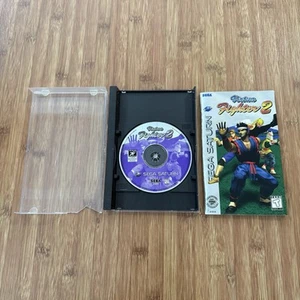 Sega Saturn Virtua Fighter 2 With Manual Case Long Box 1995 FLAWS - Picture 1 of 14