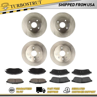 OE Front & Rear Brake Rotors Brake Pads Kit For 2004-2006 2009 Chevrolet Epica - Image 1 of 4