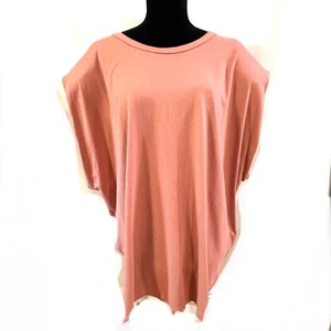 Camiseta sin mangas Good American talla 8 fuerte hombro rosa polvorienta cuadrada de gran tamaño - Imagen 1 de 13