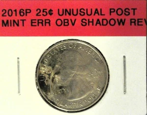 2016P Washington Quarter With Unusual Image Markings - Picture 1 of 15