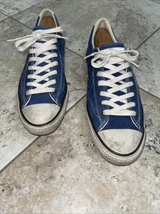 Converse john varvatos one star 142970C pelle blu uomo taglia 11,5 - Foto 1 di 6