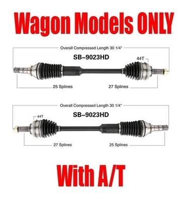 Ejes delanteros H/D para Saab 9-2X 05-06 y Subaru Impreza 03-07 Wagon A/T SOLO Foto 1 de 4