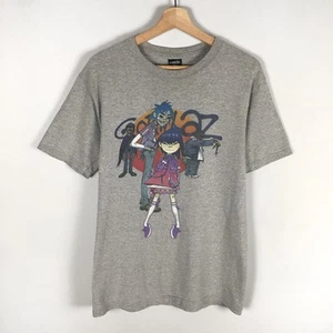 Vintage Gorillaz Band T Shirt Size Small Gray Graphic Music Tee Alternative Rock - Picture 1 of 16