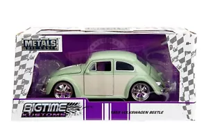JADA BTK 1959 VW VOLKSWAGEN BEETLE GREEN 2T 1:24 DIECAST MODEL CAR #87 - Picture 1 of 4