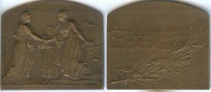 Médaille de table - LIEGE 1095 exposition universelle section française F VERNON - Picture 1 of 1