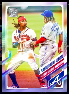 NFT Ronald Acuña Vladimir Guerrero Jr A Playful Bout of Juniors - 2021 Topps 122 Foto 1 de 3