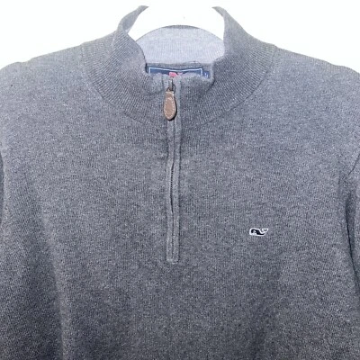 Vineyard Vines Cotton Cashmere 1/4 Zip Pullover Sweater Shirt Mens Small EUC - Image 1 of 4