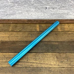 Fluted BMX Seatpost Blue 22.2 mm NOS Old School BMX OG Post 12 in Alloy 80s 70s - Picture 1 of 7