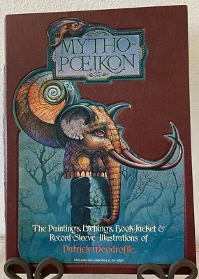 Mythopoeikon Fantasies Monsters Paintings/Etchings By P.Woodroffe 1976 Hardcover - Image 1 of 4