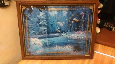 Reloj de pared forestal vintage, industrias interestatales, 21x17, funciona muy bien, ¡en muy buen estado! Foto 1 de 4