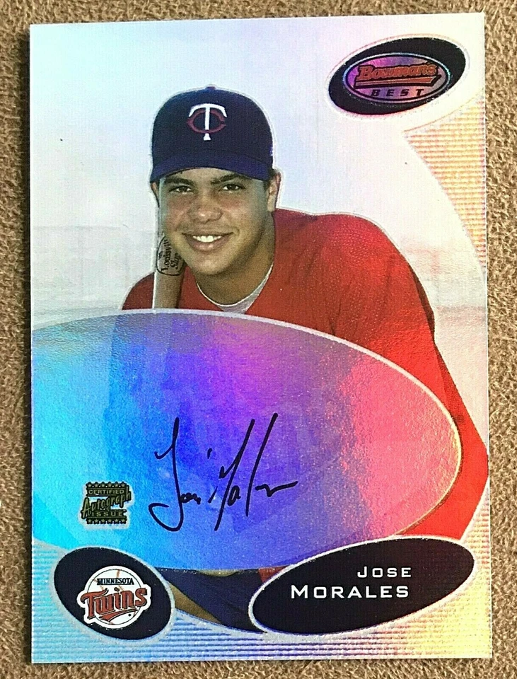 Jose Morales 2003 Bowman's Best Autograph #BB-JM Minnesota Twins Rookie Topps - Image 1 of 3