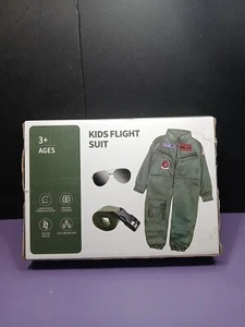 Jagdflieger Kostüm Kinder Flugkostüm Anzug Luftwaffe Rollenspiel Kleid, S - Bild 1 von 8