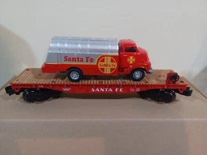Coche plano calibre O - Santa Fe con camión cisterna GMC 1954 - personalizado - #8196 - Imagen 1 de 8