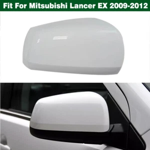White Right Rearview Mirror Cover Housing Cap For Mitsubishi Lancer EX 2009-2012 - Picture 1 of 6