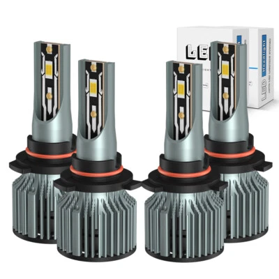 Faro LED bombillas altas bajas 4x para Honda Prelude Coupe 1992 1993 1994 1995 1996 Foto 1 de 4