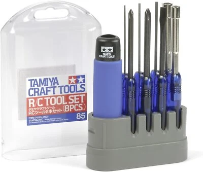 TAMIYA Craft Tool Series No.85 RC Tools 8-Piece Set for RC 74085 From Japan - Image 1 of 2