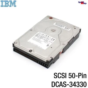 IBM DCAS-34330 4330MB 4.3GB SCSI 50-PIN Pole HDD Hard Drive 09J1035 Hard Disk - Picture 1 of 3