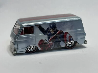 Hot Wheels Premium Pop Culture Dodge A100 Van Captain America Rare Loose FEP - Image 1 of 4