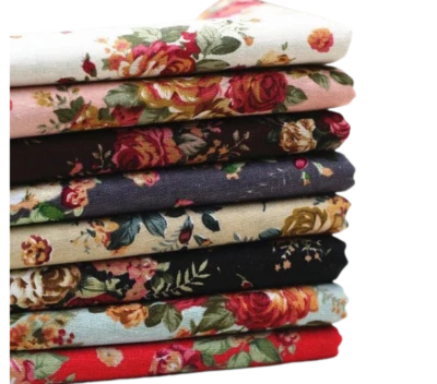 Floral Viscose Jersey Fabric Ponte Roma 4 Way Stretch Dress Craft Material 58" - Image 1 of 2