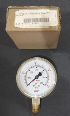 WIKA Instrument Item #8610924 Wik2 5-600 PSI Pressure Gauge 2.5" Dial 600 PSI - Image 1 of 4