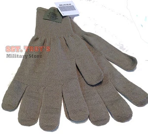 USGI Lightweight Cold Weather Gloves Inserts Gray Medium/Large Brown XL NEW - Picture 1 of 9