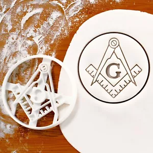 Square and Compasses cookie cutter | Masonic Freemasonry architect geometry - Picture 1 of 5