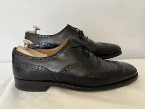 CHURCH'S Shots schwarzes Leder Oxford Brogue Wingtip ENGLAND Größe 9D - Bild 1 von 12