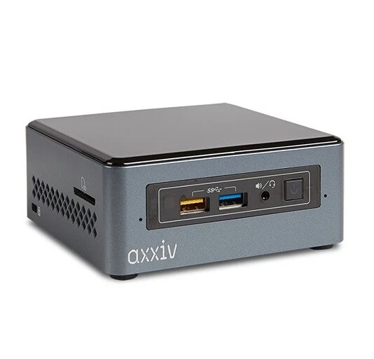 Media Player Axxiv NUC HDMI LAN SSD Mini Micro PC Intel VGA OPTICAL - Bild 1 von 1