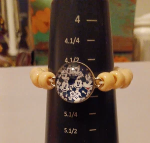 Pulsera de cuentas de pony con botón a presión de 18 mm para un niño - Mickey Mouse - Imagen 1 de 3