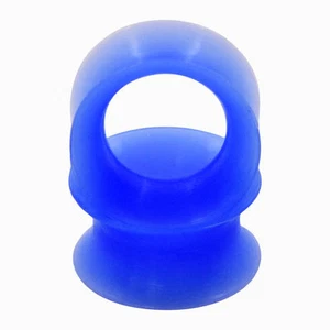 2pcs Thin Silicone Tunnels Plugs Flexible Ear Gauges Ear Skin Earlets Earskin - Picture 1 of 43