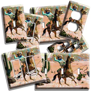 ROPING COWBOY HORSE ARIZONA CANYON LICHTSCHALTER STECKDOSE PLATTEN WESTERN ZIMMER DEKO - Bild 1 von 34