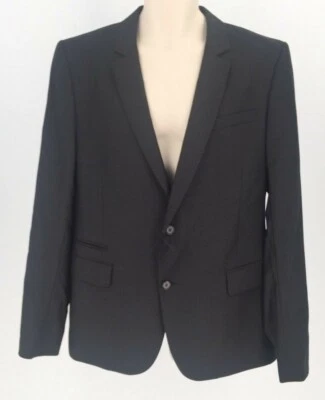 Blazer de lana con solapa Chevron negro talla 52R negro talla 52R $260 negro DNM 191043 Foto 1 de 4
