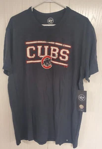 Chicago Cubs '47 Brand Blue T Shirt - MLB - Picture 1 of 1