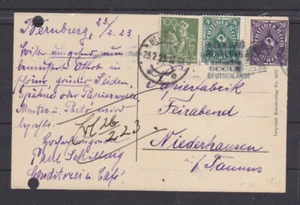 DR 187c MiF Inflation Postkarte 23.2.23 geprüft Infla (B-8712) - Bild 1 von 1