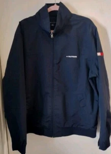 Tommy Hilfiger Nautical Blue Flag Patch Hooded Jacket - Size XXL Chest 50" - Picture 1 of 7
