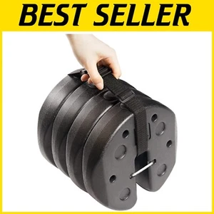 Portable 30LB Tent Weights with Carry Straps - Double-Locked Security, 4-Pack - Picture 1 of 8