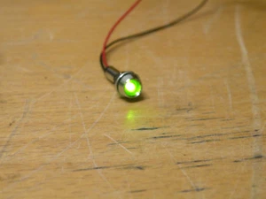 (47) Green 24 Volt Panel Mount LEDs 6" Leads Sloan 621-242 Allied 265-2832 - Picture 1 of 6