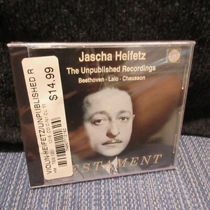 Jascha Heifetz Unpublished Recordings Philharmonia Orchestra Testament Cd New - Picture 1 of 5