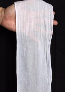 Intimo Tradizionale Uomo Giapponese Traslucido Gauza Rokushaku Fundoshi Bianco - Foto 1 di 3
