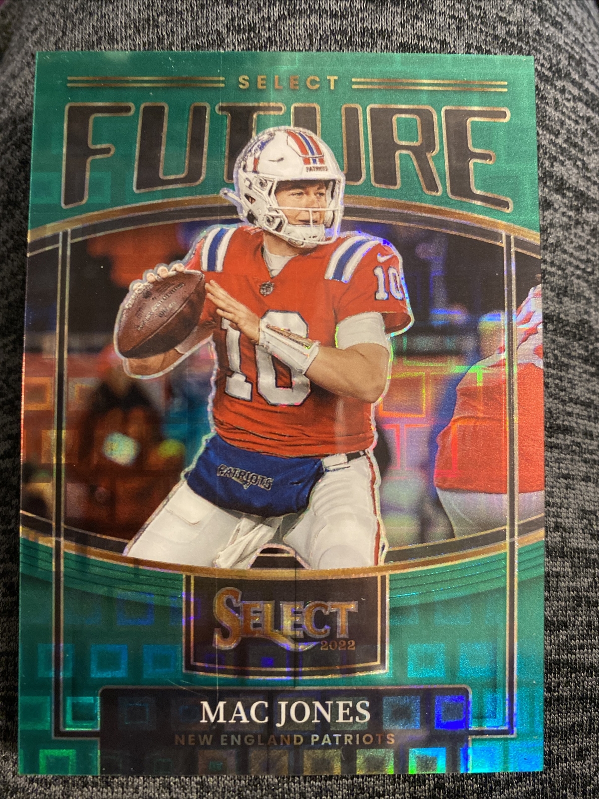 Mac Jones 2022 Select Future Green Mojo #5/5 SSP! Case Hit!! Rare! Patriots!