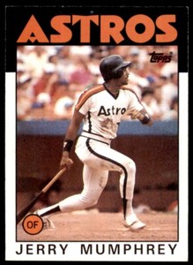 1986 Topps Baseball Card Jerry Mumphrey A Houston Astros #282