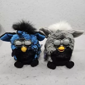 2ea 1999 Furby Original Tiger Vintage Azul Y Negro Y Gris Y Negro - Imagen 1 de 11