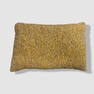 Acogedora almohada decorativa Anthropologie marrón Bouclé | 14 x 20" Foto 1 de 4