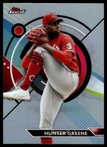 2023 Topps Finest HUNTER GREENE REFRACTOR REDS #32 - Picture 1 of 2