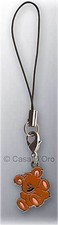 Pookie Teddy Bear Purse Charm Garfield Cell Phone Charm 1.5cm