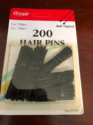 Alfileres para el cabello Annie #3330--Lote de 3 cajas--36 tarjetas--200 alfileres por tarjeta--7200 alfileres en total Foto 1 de 4