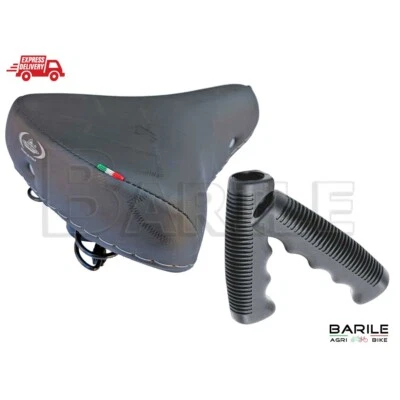 SELLE MONTEGRAPPA Sella MONTEGRAPPA 07F Bici Graziella - Olanda - City + Manopole Nero