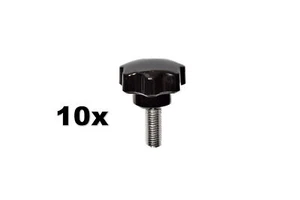 10x Sterngriff Sternschraube M10x25mm Kreuzgriff (SET) - Bild 1 von 2